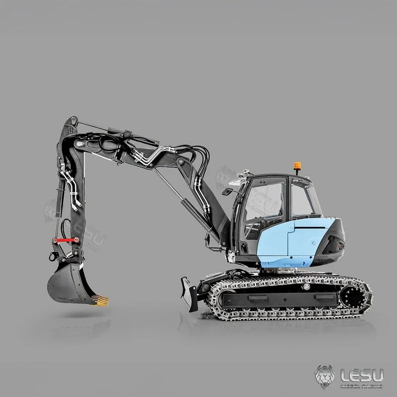 LESU Rc Hydraulic Excavator 1 14 Scale Tracked Four Section Arm Dual Pump 9 Valve Mc15 Ba B0042 For Rc Hobby Remote Control 2026