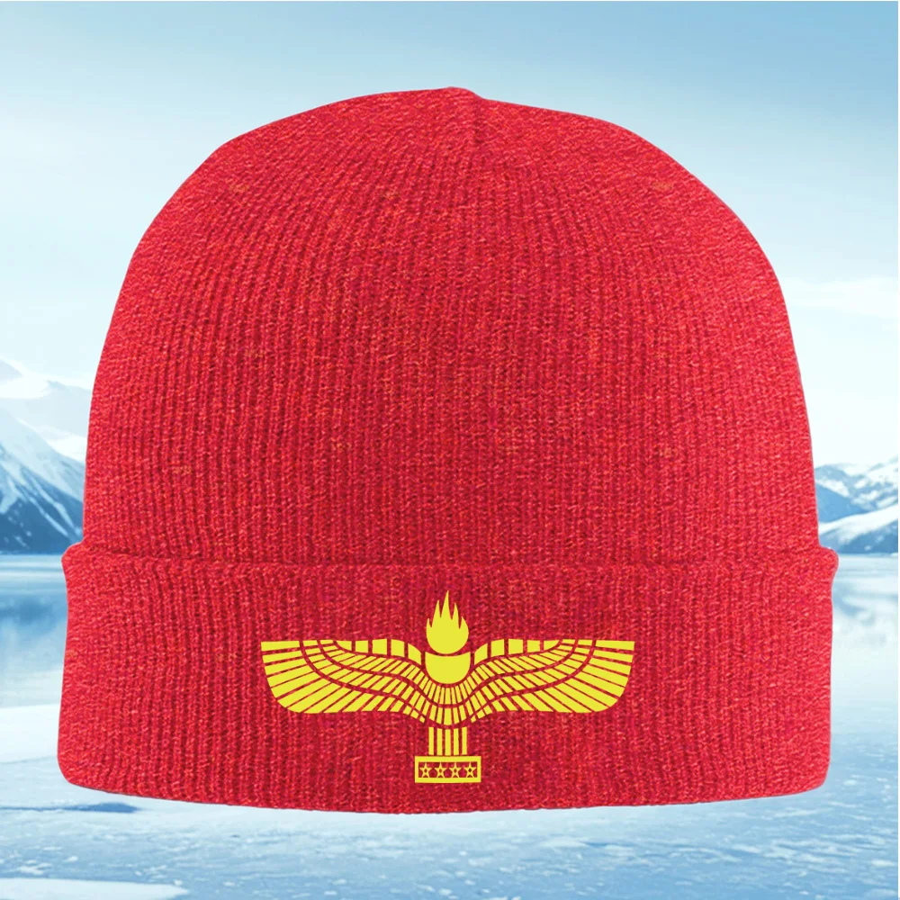 Ali sole fiamma stelle simbolo uomo donna unisex cappello lavorato a maglia berretto pullover berretto invernale termico caldo Natale ciclismo all'aperto Hiki