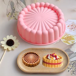 1pc Charlotte cake tray, 20.3cm round cake tray, non stick silicone cake mold suitable for cheesecake, strawberry puff pastry,