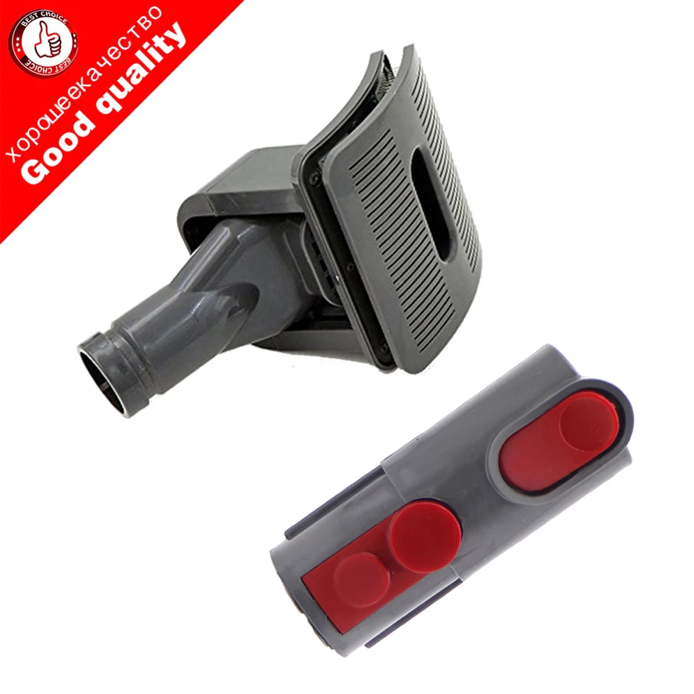 2pcs/set  Groom Dog Pet Tool Brush&connector Adapter Converter Suitable for Dyson V7 V8 Vacuum Cleaner Replacements Parts for milwaukee for dewalt to for makita 18v bl1830 bl1850 dm18m power tool accessories dm18m battery adapter converter