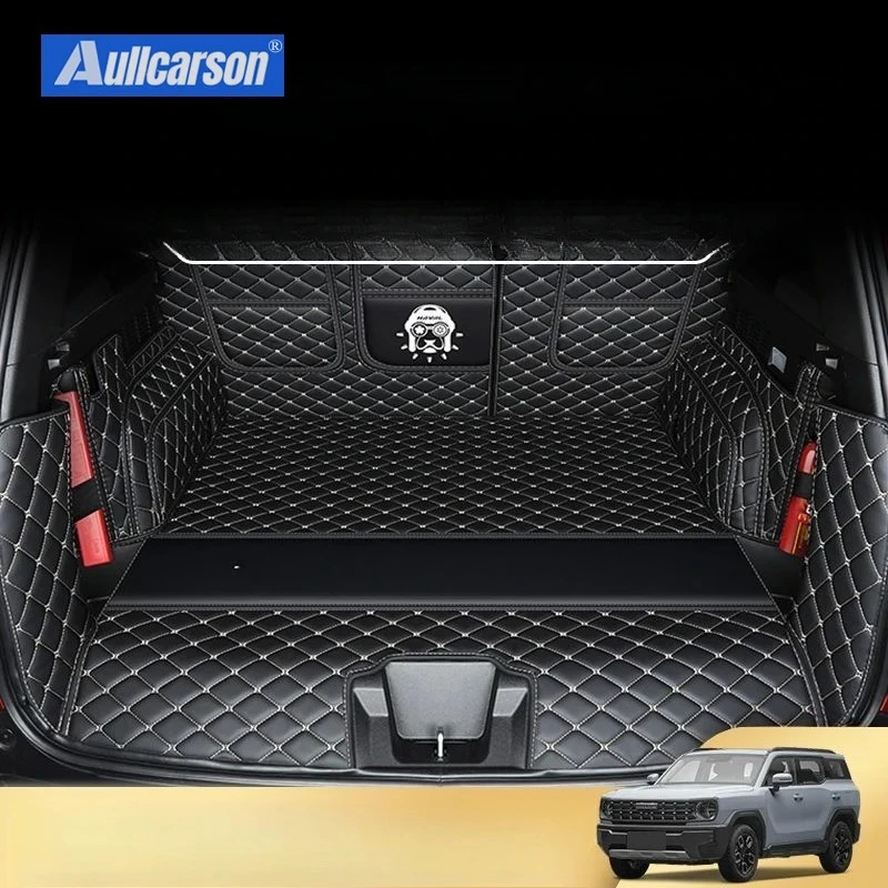 For GWM Haval H3 2024 2025 Trunk Mats Single Fully Surrounded Leather Durable Cargo Liner Boot Coverage Car Accessories 6 Pieces