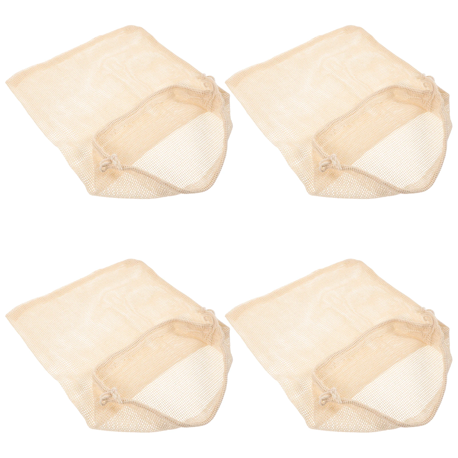 

4pcs Cotton Thread Seafood Steaming Net Reusable Boil Cooking for Lobster Crab Shellfish Durable Strong Material Large Capacity