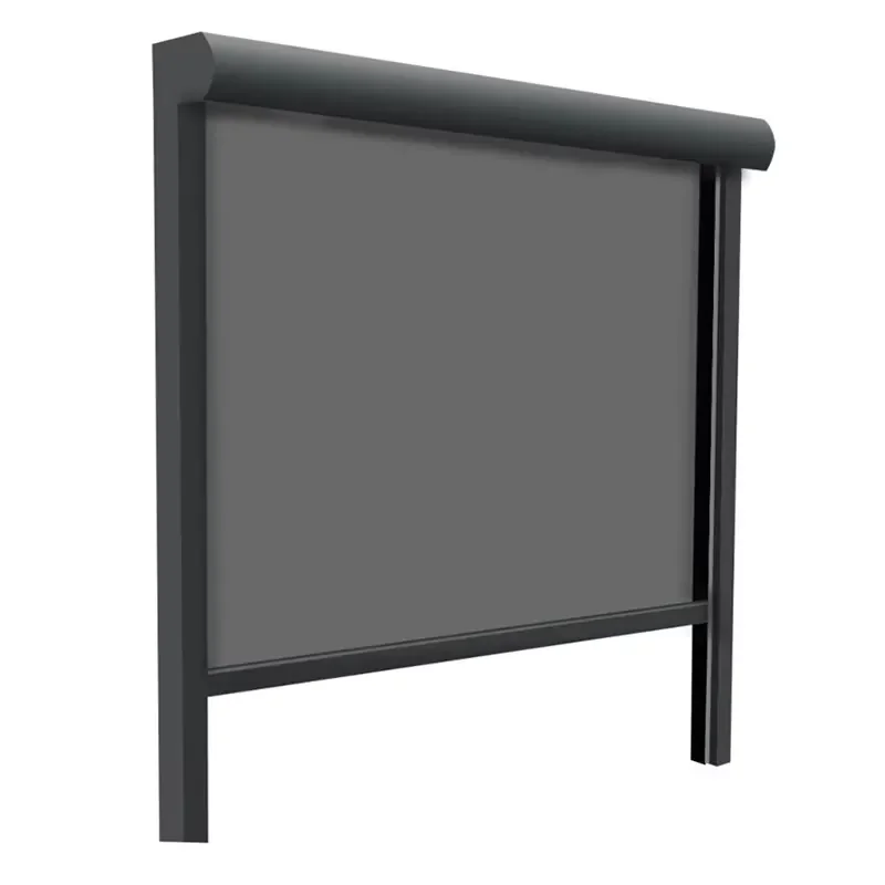 Custom Cordless Auto Patio Blinds Manual Spring Motorized External Outdoor Windproof Window Roller Zip Shade Built-In