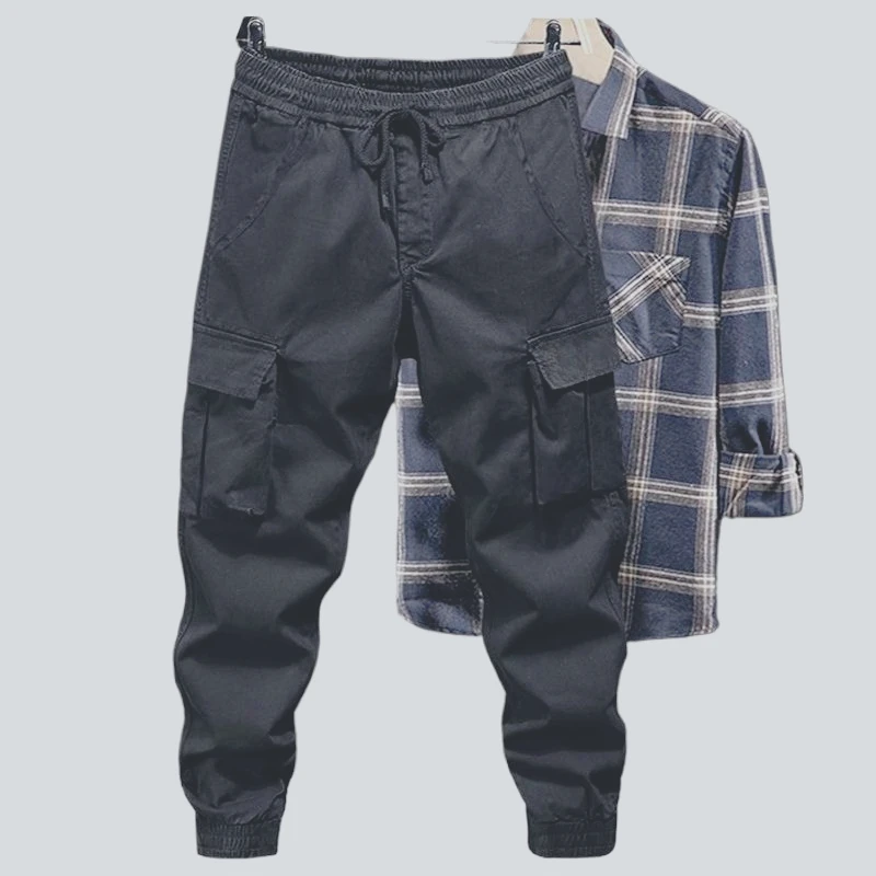 Invisible Crotch Pants Men's Tied Casual Pants Summer New Sports Thin Overalls Fashion Streetwear Men Vintage Streetwear