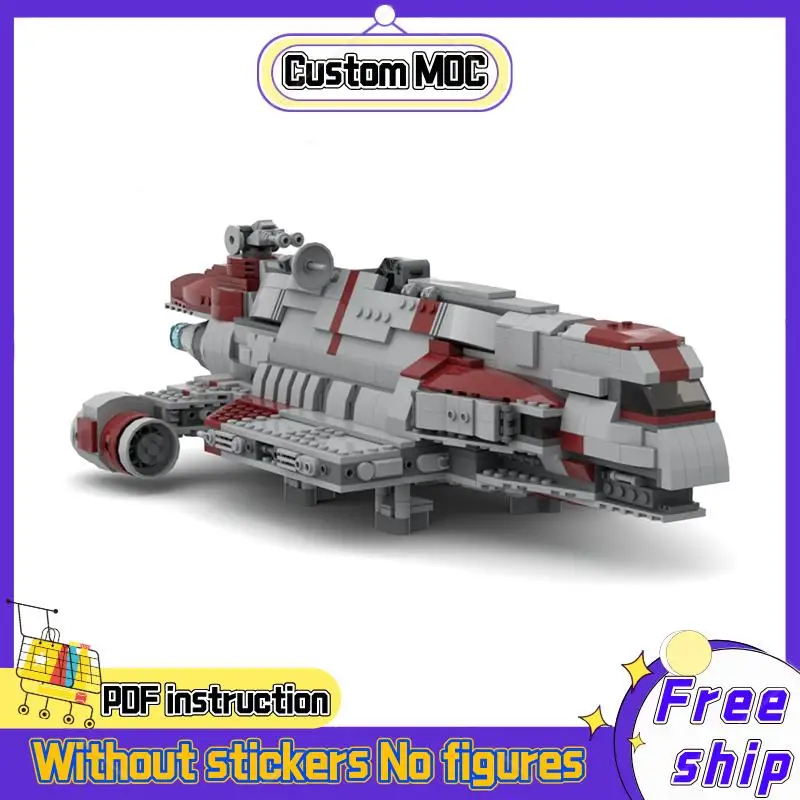 1197PCS Famous star battle Movie MOC Gozanti Class Cruiser spaceship Model DIY creative ideas Toy Assembly Puzzle Birthday Gift