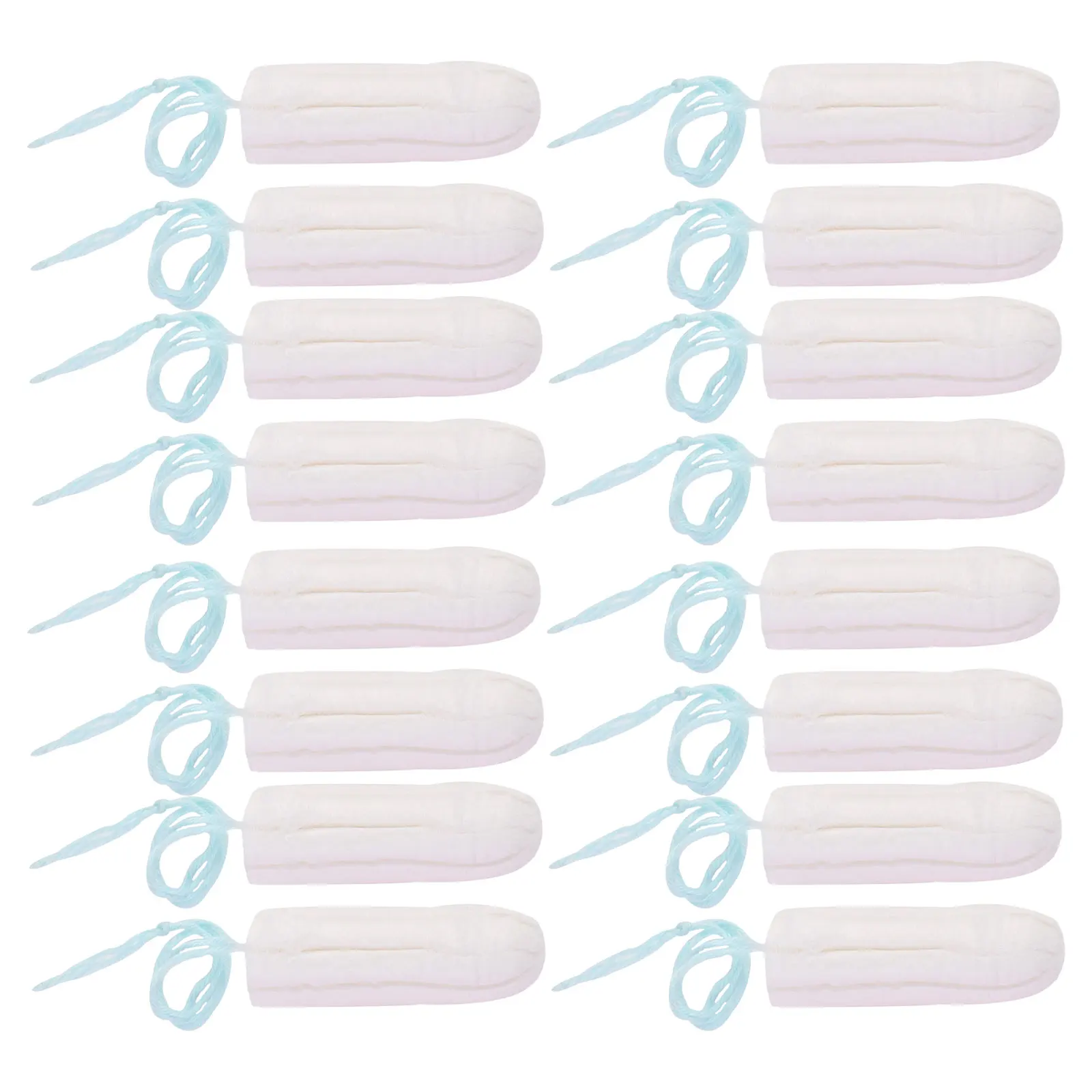 

50Pcs Sanitary Tampon Cotton Finger Push-in Tampons Easy Use Menstrual Supplies Portable Breathable Tampons for Women