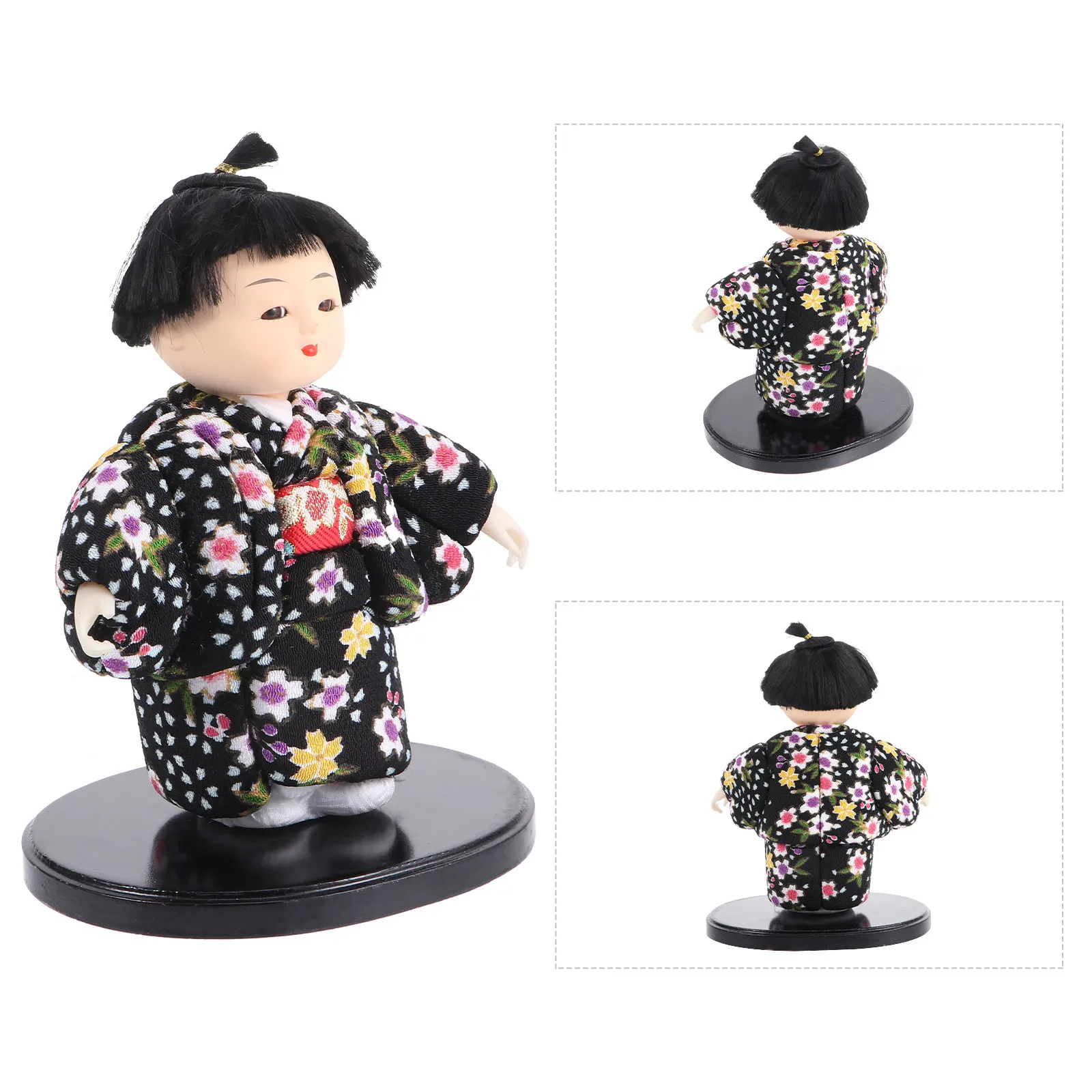

Handcrafted Japanese Style Decorative Kimono Figure for Home Desktop Tabletop Display Gift Photography Prop