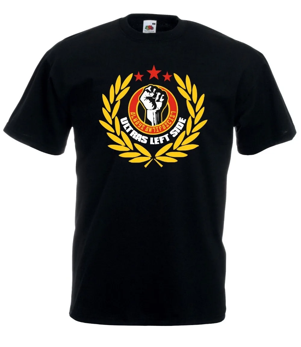2023 High Quality Tee Shirt T-shirt Maglietta J2365 Ultras Left Side Power Antifa Pauli Livorno Summer Cotton T-shirt
