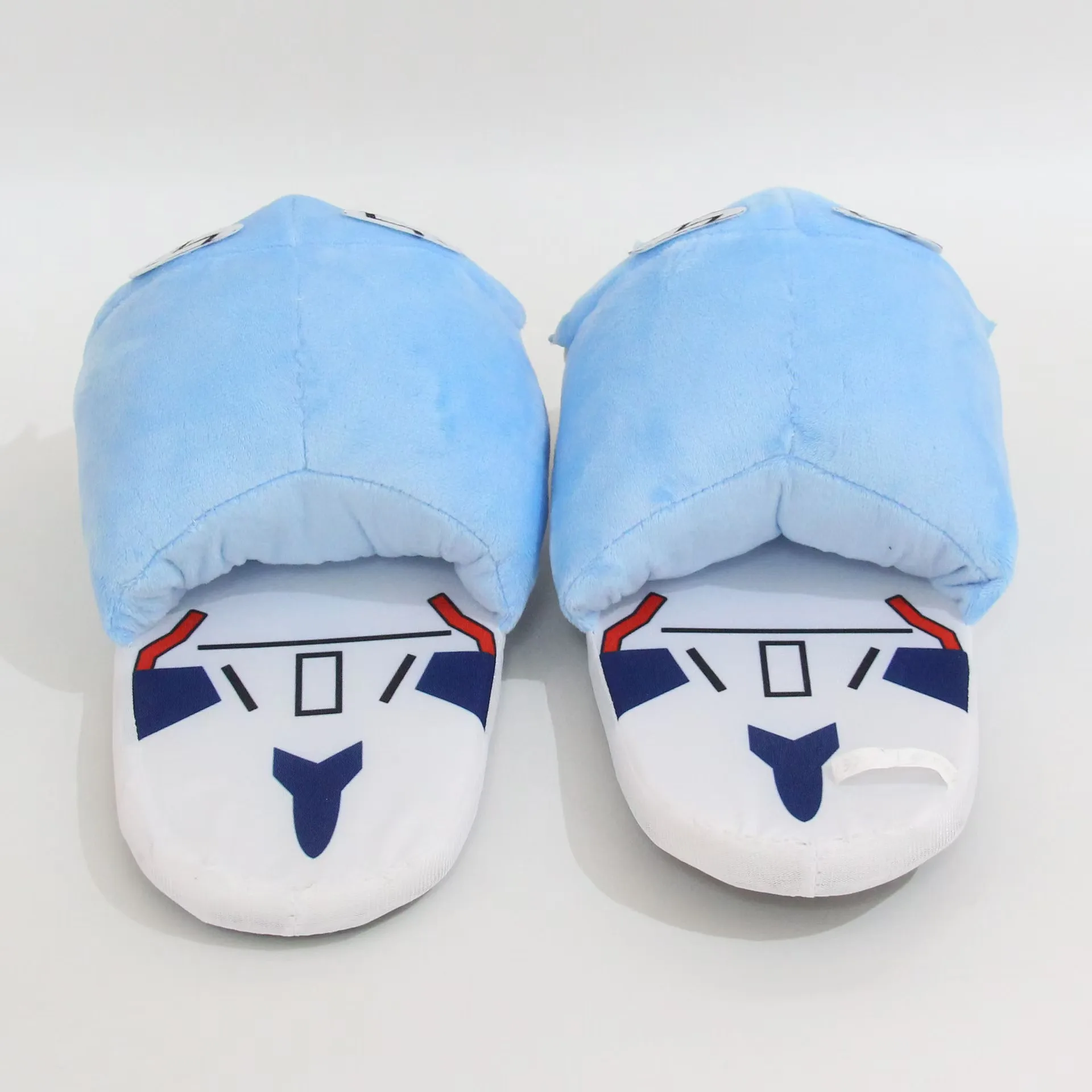 Cartoon Couple Home Slippers New Century Evangelical Soldier Plush Slippers Rei Ayanami Animation Autumn Winter Cotton Slipper