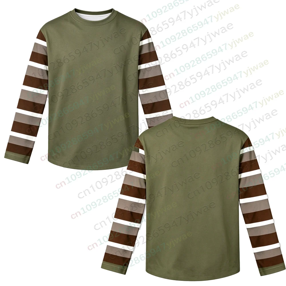 Ticci Toby Creepypasta Cosplay T-Shirt, 3D-Druck, Halloween, Unisex, gestreiftes Ärmeldesign, Herbst, Herren- und Damen-T-Shirts mit langen Ärmeln. – Detail 4