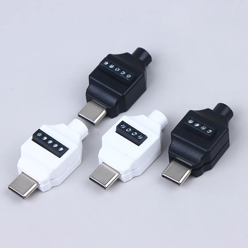 USB Soldering Free Connector Type C Solderless Small Plug USB C Data Cable Connector For Mobile Phone Fast Charging Cable Repair
