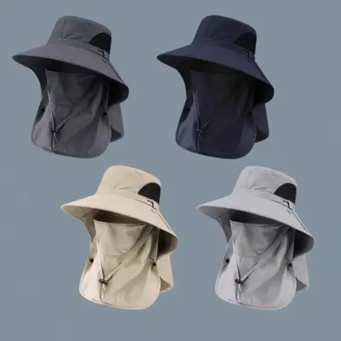 남성용 햇빛가리개 모자, 자외선 차단, 큰 처마, 야외 레저, 얼굴 가리개, 등산 모자, 여름 Best5