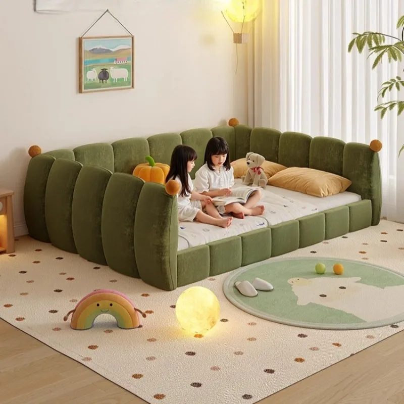 قضبان حماية عادية للأطفال سرير أمان إسكندنافي تصميم بسيط سرير أطفال على الطراز الحديث روضة أطفال مضاءة أثاث منزلي #2