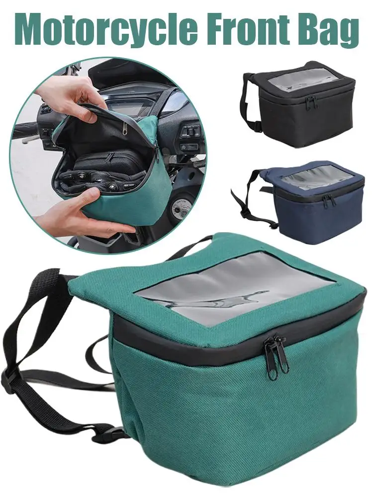 AliExpress NONE Motorcycle Frame Crash Bars Waterproof Bag, Front Cycling Screen Navigation Storage Handlebar Bag for Riding 1pcs