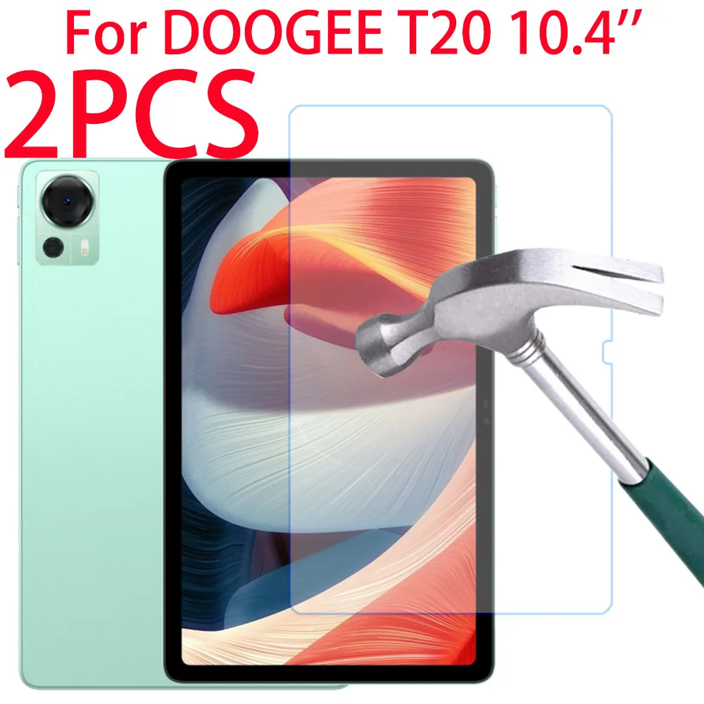 

2 Packs Tempered Glass For DOOGEE T20 10.4 inches Screen Protector Protective Film For doogee t20 10.4''