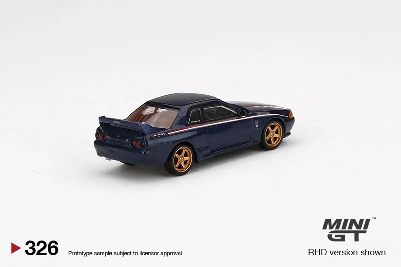 TSM รุ่น MINIGT 1:64 # 326 Nissan GT-R Skyline R32 Nismo S-Tune โมเดลรถอัลลอย