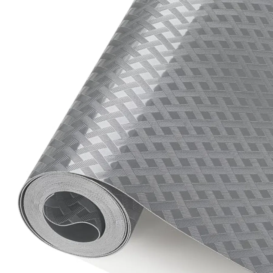 Refrigerator Liner, Waterproof Shelf and Drawer Liners for Kitchen Cabinet, Bathroom Under Sink Mat Non Adhesive Fridge Liner E