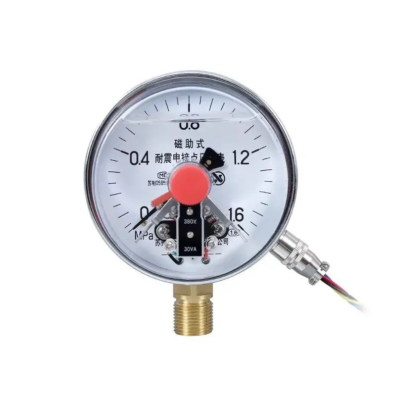 Instrument Shock-resistant Electric Contact Pressure Gauge YNXC-100 Hydraulic Hydraulic Water Pressure Gauge 0-40MPa