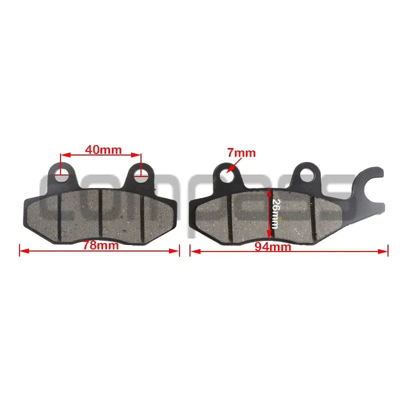 Motorcycle Front Brake Pad For KYMCO Agility 50 4T 2005-2015 125 2006-2013 Movie 1999 2000 Stryker 01-06 view 3