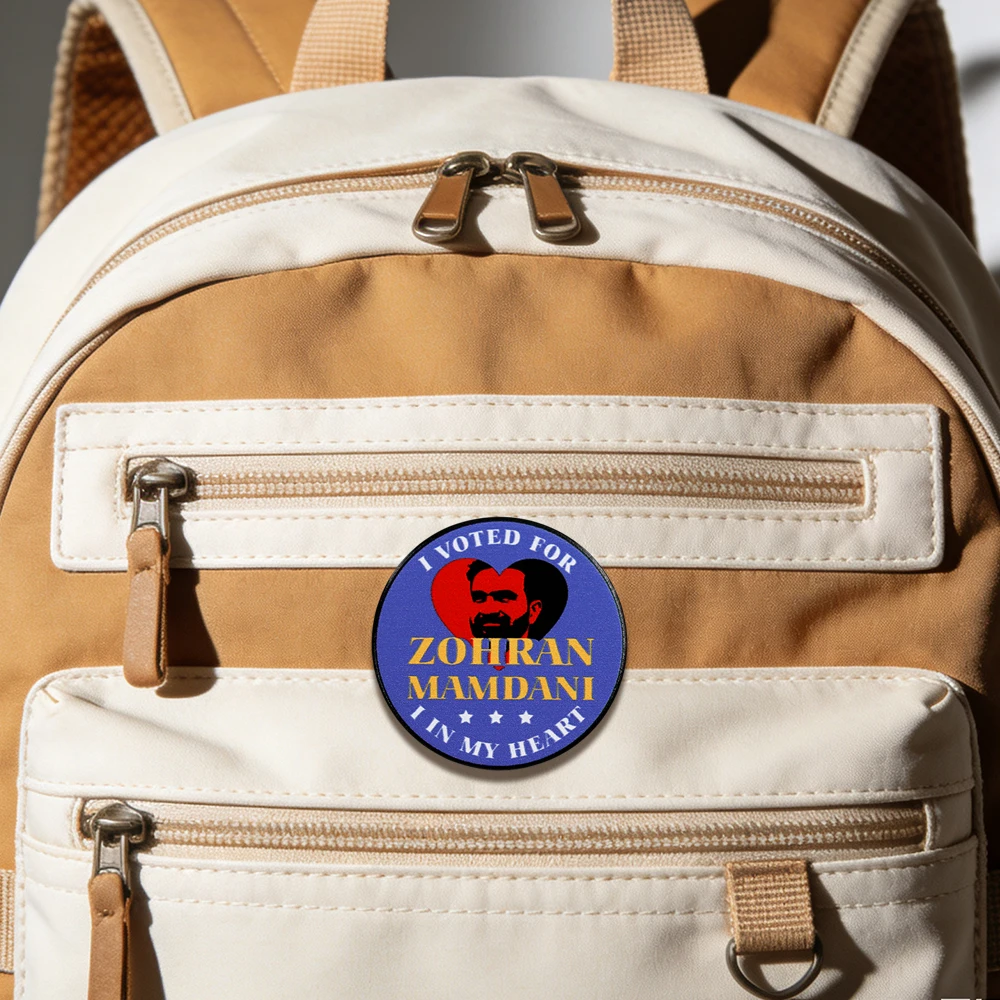 Ich habe für Zohran Mamdani in „My Heart“ gestimmt Emaille-Pin Lustige politische Wahlkampfpins Anstecknadel Accessoire Schmuck – Detail 6