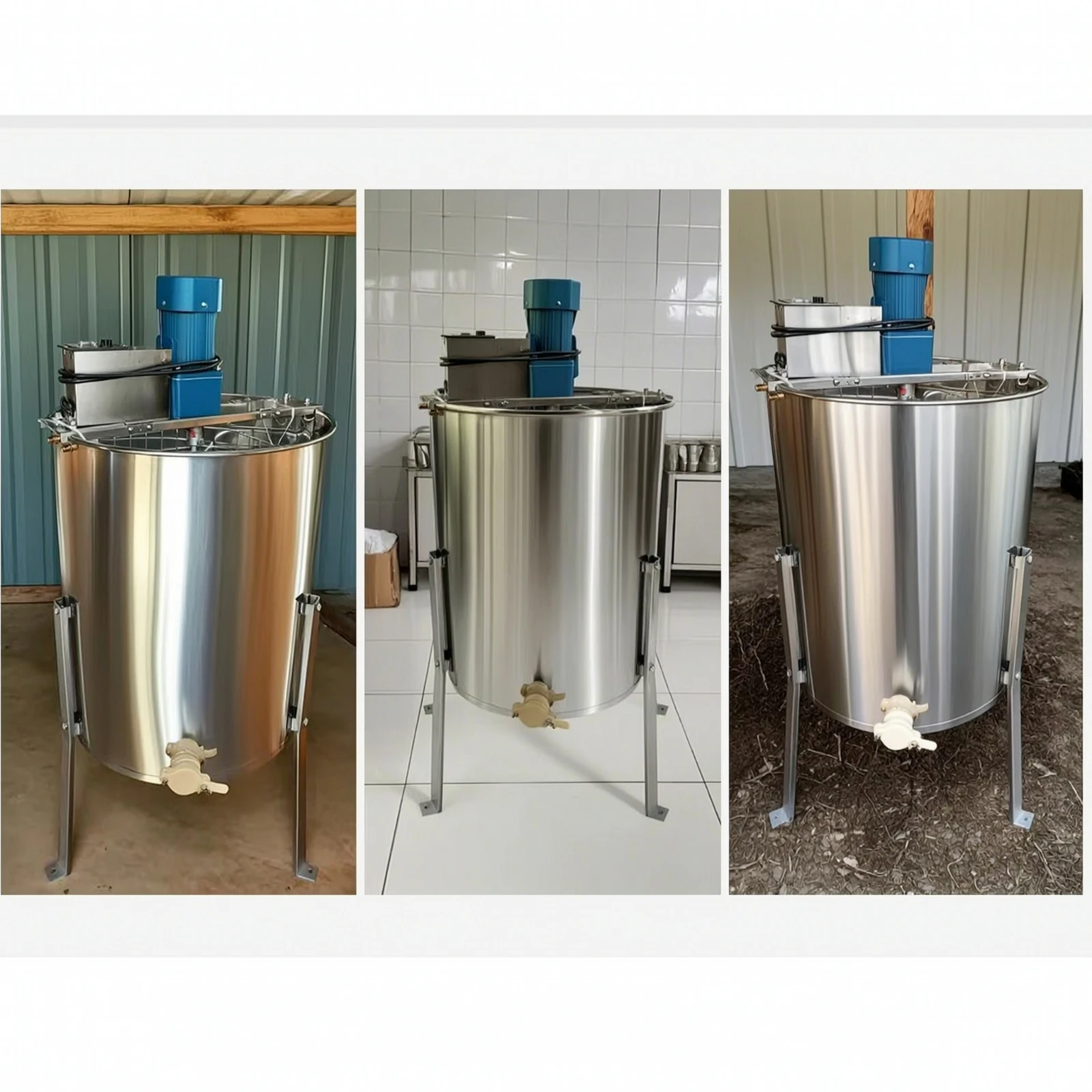 Electric Honey Extractor Stainless Steel Four-Frame Honey Extractor Beekeeping Equipment Efficient Rustproof for Beekeepers view 6