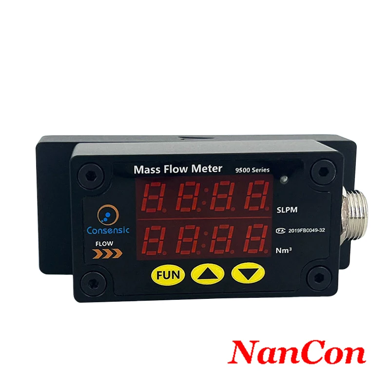 Portable Thermal Digital Air Mass Flow Meter 0 ~ 1600SLPM Stand-Alone Version for Gas Medium Flowmeter