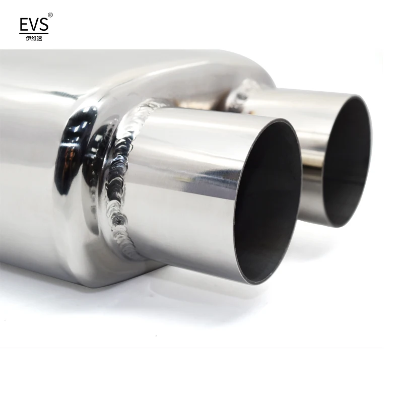 1 PCS Double Inner Car Exhaust Tips Universal Exhaust Pipe Stainless Steel Muffler Tips Exhaust System For BMW Old X5