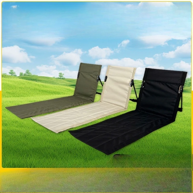 Outdoor Extended Folding Chair Aluminum Alloy Support Bar Lawn Chair Camping Picnic Portable Lazy Beach Grass Chair