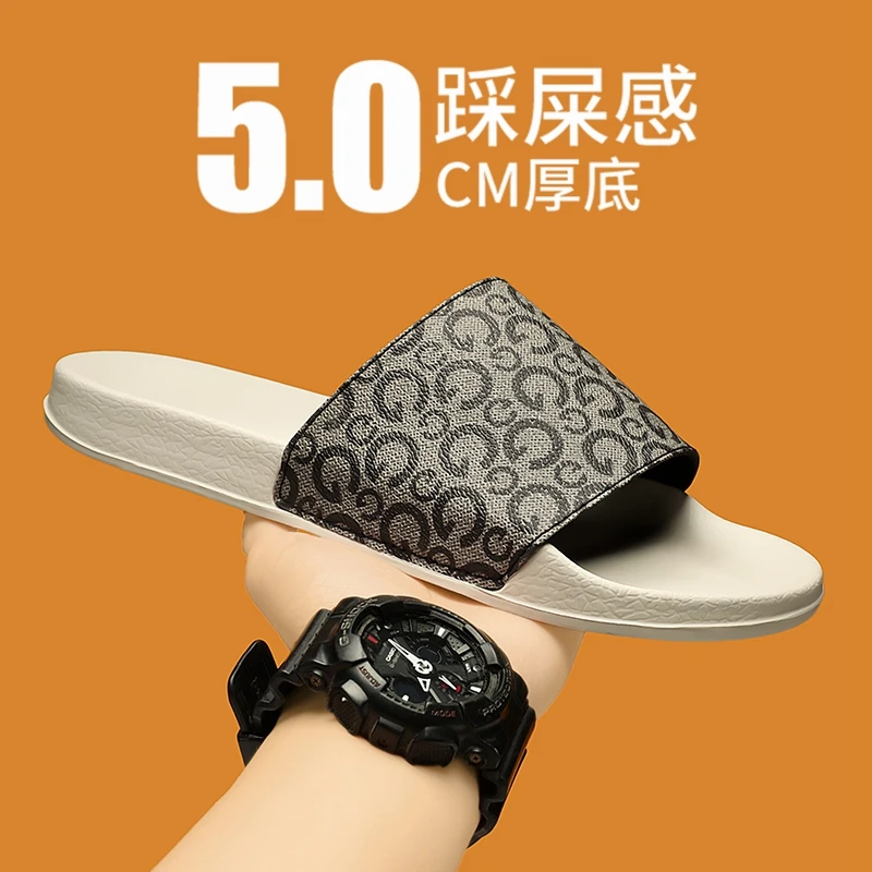

Plus Size Couple One Piece Slides Fashion Unisex Summer Slippers Anti Slip Comfort For Daily Beach Casual Wear