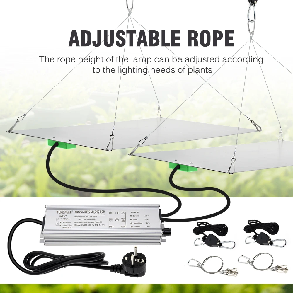 Full Spectrum LED Grow Light 120W/240W With Adjustable Spectrum - UV Separate Switch Indoor Plant Growth Light