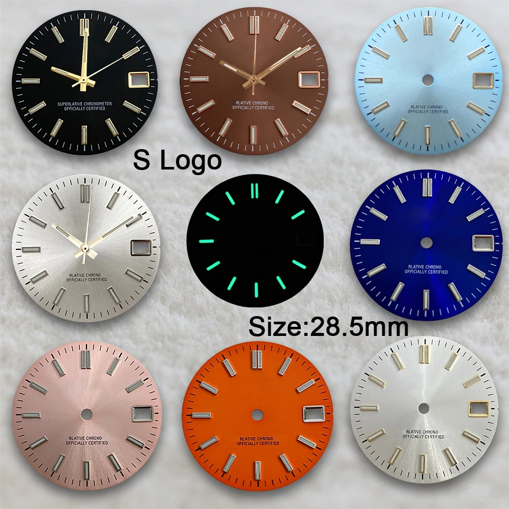 28.5mm NH35 Dial sunray Dial S Dial Day just Suitable For NH35/NH36 Movement Fit 3/3.8 o'clock Crown Watch Accessories