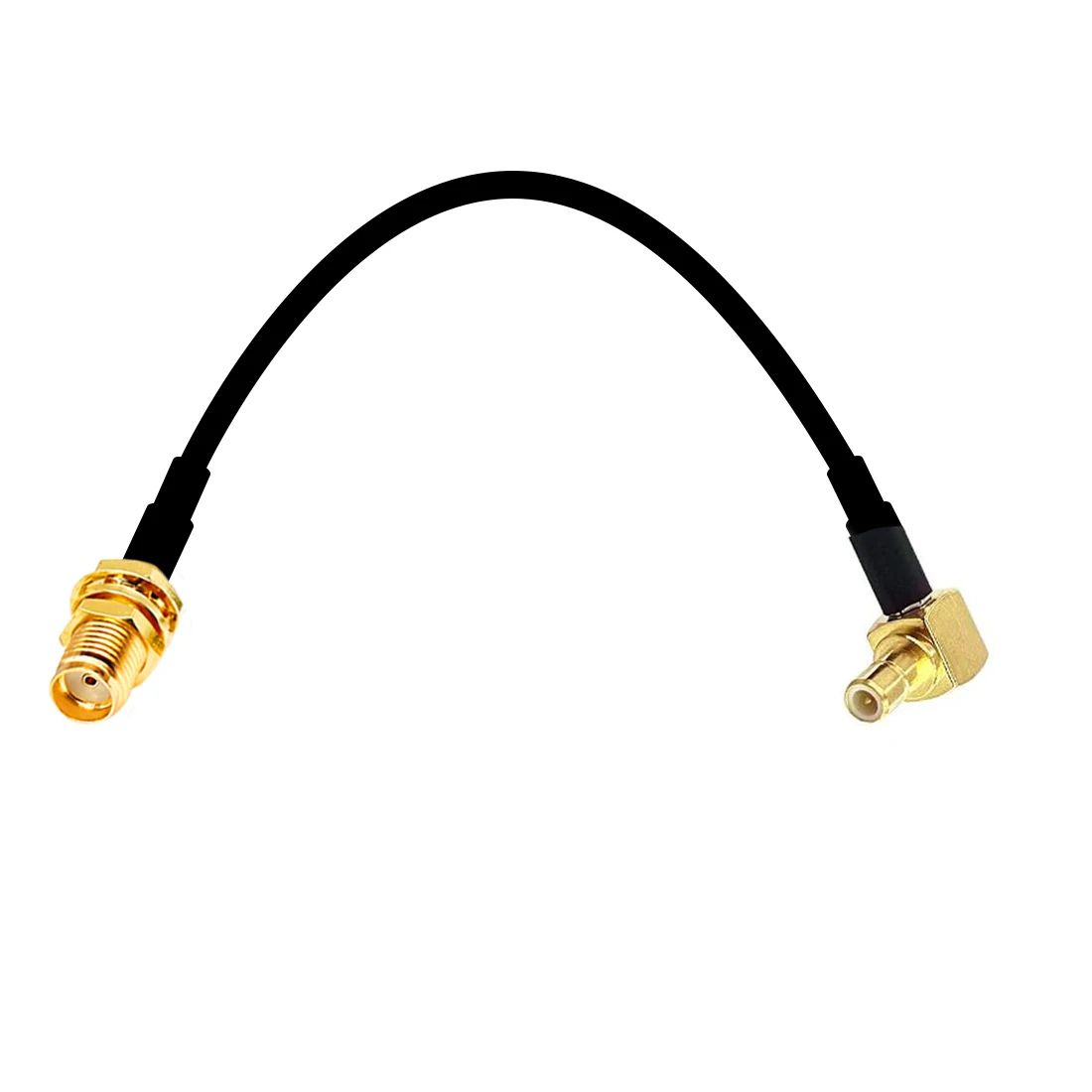 SMA Female Nut To SMB Male Right Angle RA RF Pigtail Cable RG174 15cm 6inch Wholesale NEW