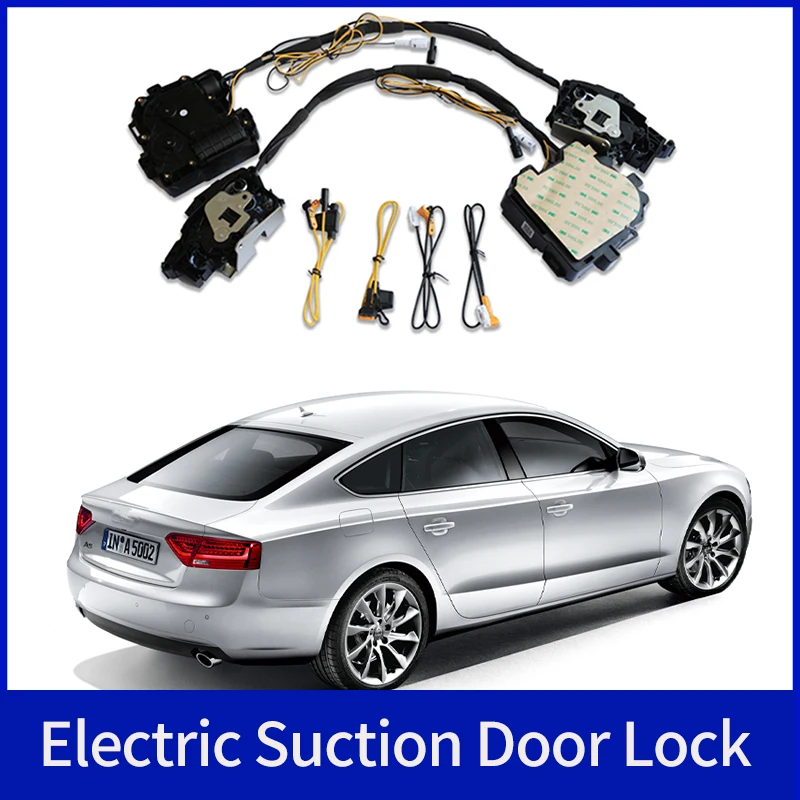 Smart Auto Electric Suction Door Lock for Audi A5 2014-2023 Automatic Soft Close Door Super Silence Car Vehicle Door