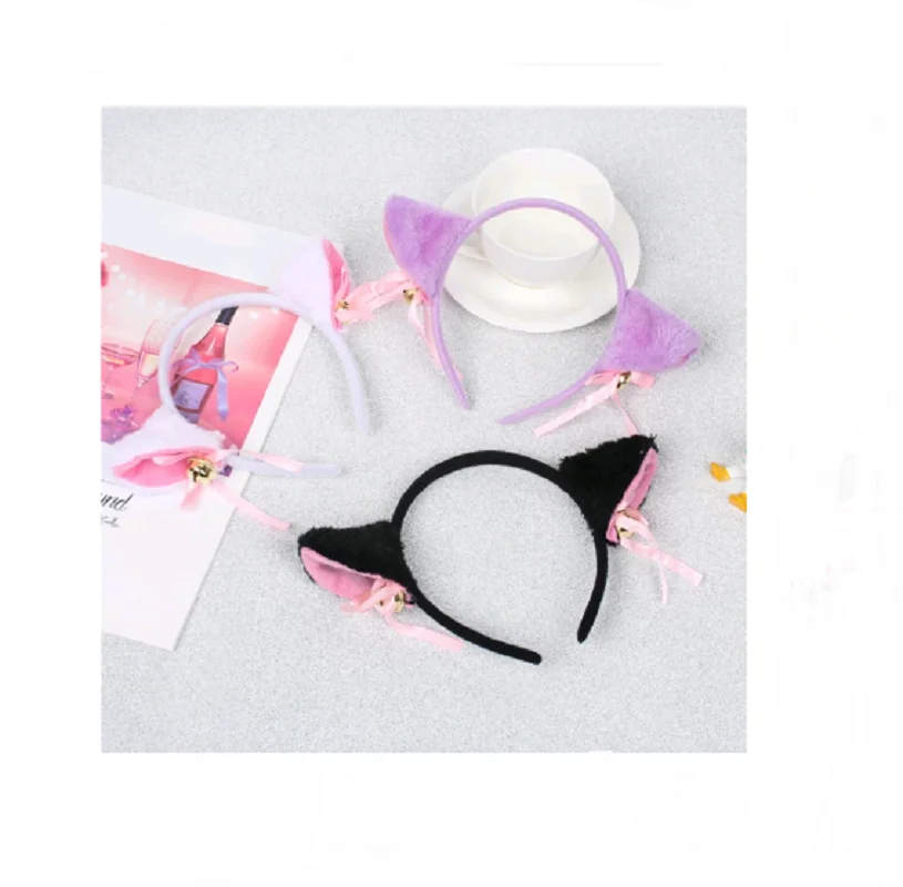 Halloween nette katze ohren 6 farben stirnband katze kopf bedeckung maid katze mädchen cosplay anime party tanz party stirnband haarn