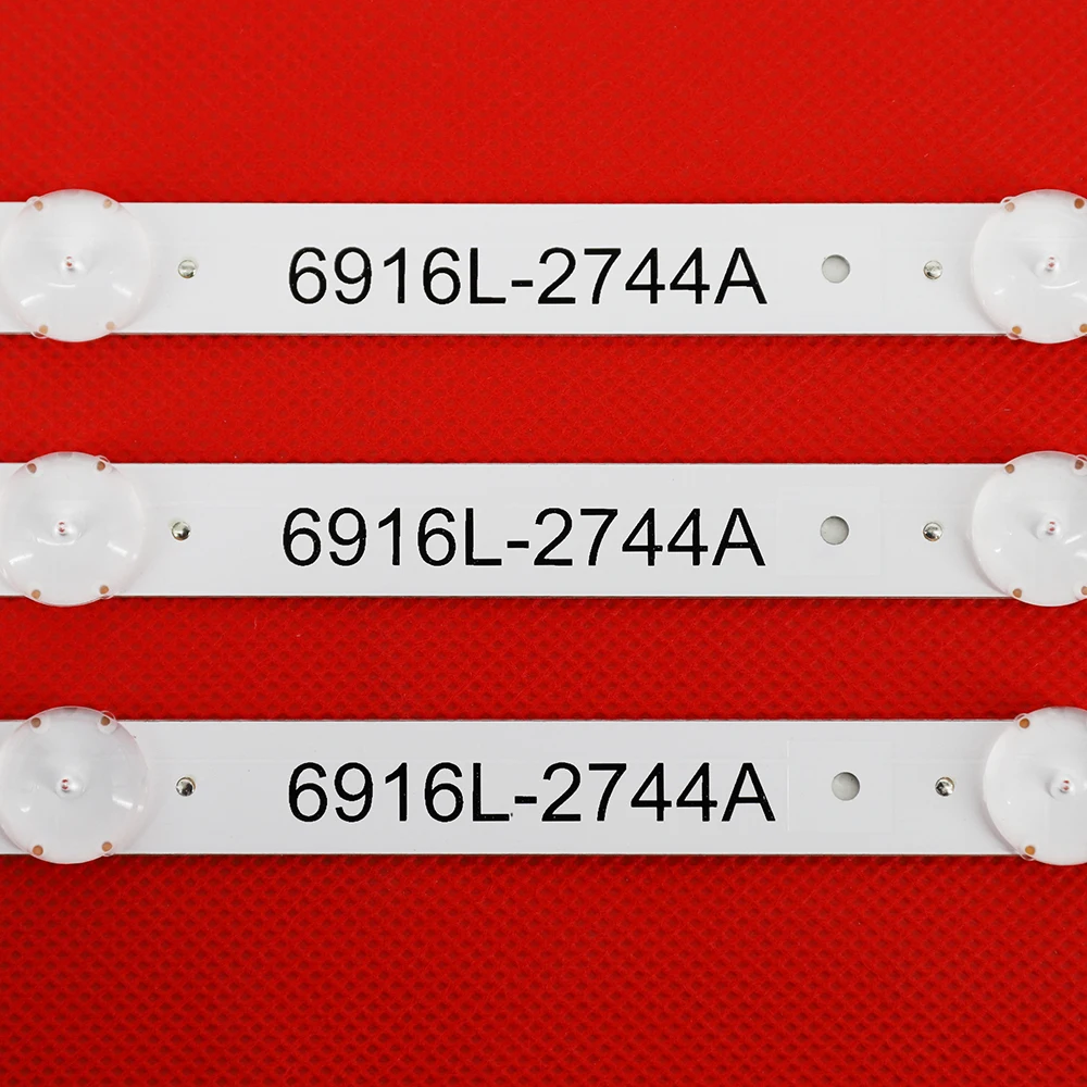 

Новинка, Светодиодная лента для подсветки LG 43UH620V 43UH610T 43UH630V 43UH603V 6916L-2744A UHD 1, 3 шт./комплект, 8 светодиодов, 840 мм