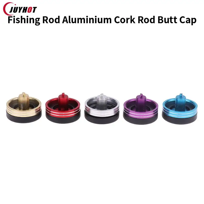 Fishing Rod End Cap Aluminium Cork Rod Butt Cap Fishing Pole Butt Plug Rods Building & Repair Component Part