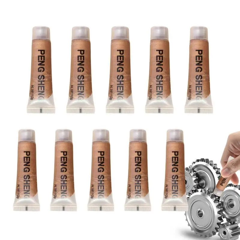 

10pcs Anti Seize Lubricant High Temperature Brake Grease Fast-acting Copper Anti-Seize Grease Against Galling Seizure Rust Paste