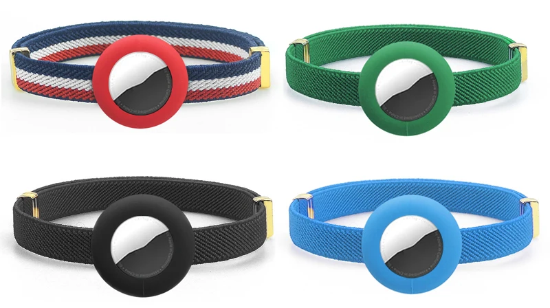 Niedliches abtrünniges Katzenhalsband mit individuellem Namensschild, elastisches GPS-Tracker-Kätzchenhalsband mit Air-Tag-Halter, verstellbare Haustierhalsbänder – Detail 16