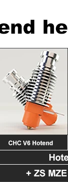 R Trianglelab V6 Volcano Hotend 12V/24V Fernbedienbare Bowen Print J-Head Hotend und Kühlgebläsehalterung für V6 HOTEND für PT100 – Detail 26