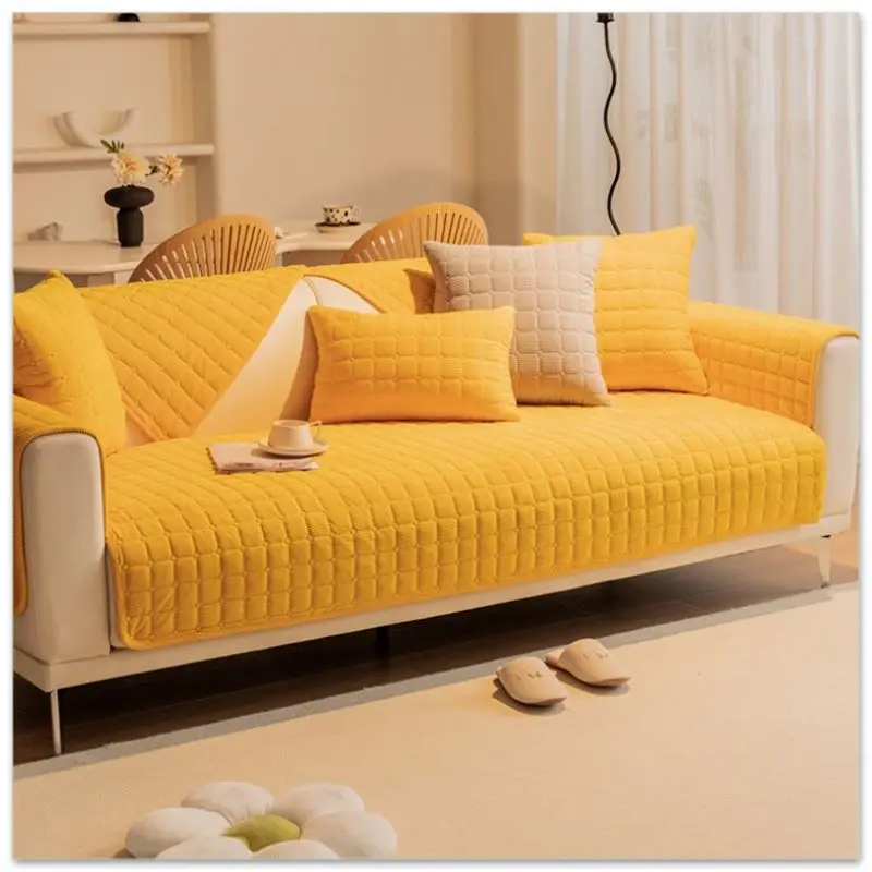 Thicken Plush Sofa Cover European Universal Sofa Towel Cover Slip Resistant Couch Cover Sofa Towel for Living Room Decor