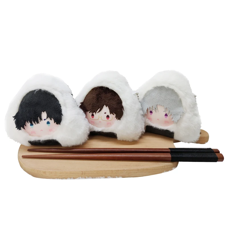 

Anime Light and Night Osborn Evan Sariel Charlie Jesse Cosplay Cute Stuffed Rice Ball Doll Pendant Ambitus