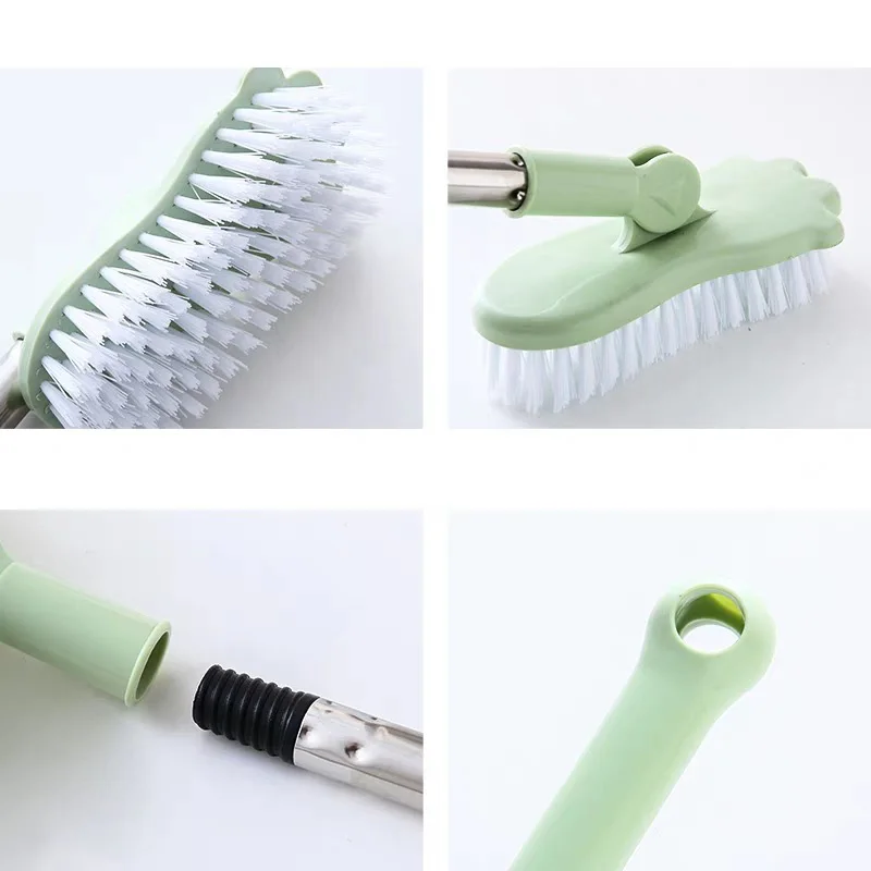 Xiaomi Floor Scrub Brush Rotating Brush Long Handle Windows Stiff Bristle Broom Mop For Bathroom Kitchen Floor Crevice Cleaning