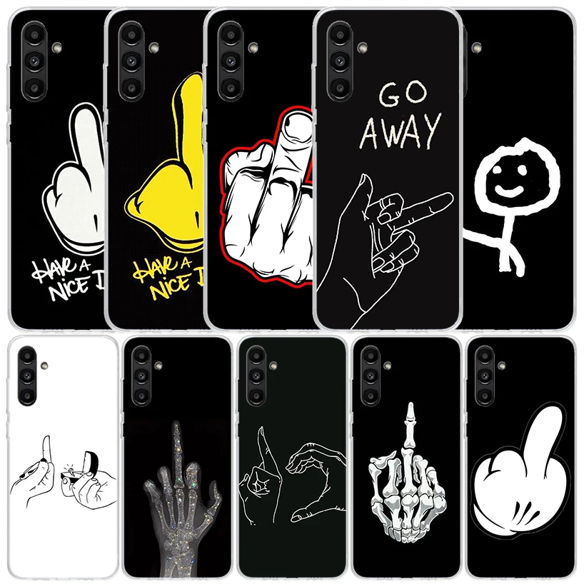 Middle Finger Cover for Samsung Galaxy A17 A37 A57 A16 A26 A36 A56 A15 A14 A55 Phone Case A13 A53 A25 A35 A24 A34 A23 A33 Galaxy