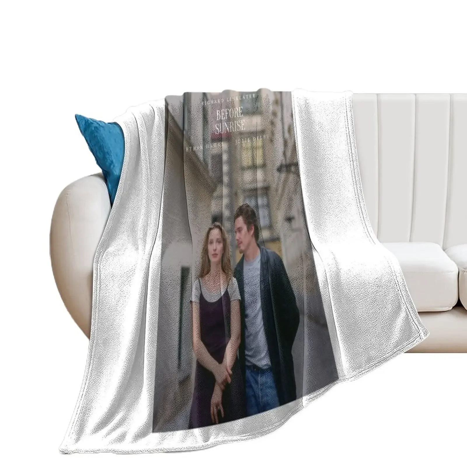 قبل شروق الشمس ملصق رمي بطانية منقوشة تأثيري أنيمي الشعر البطانيات الحرارية #2