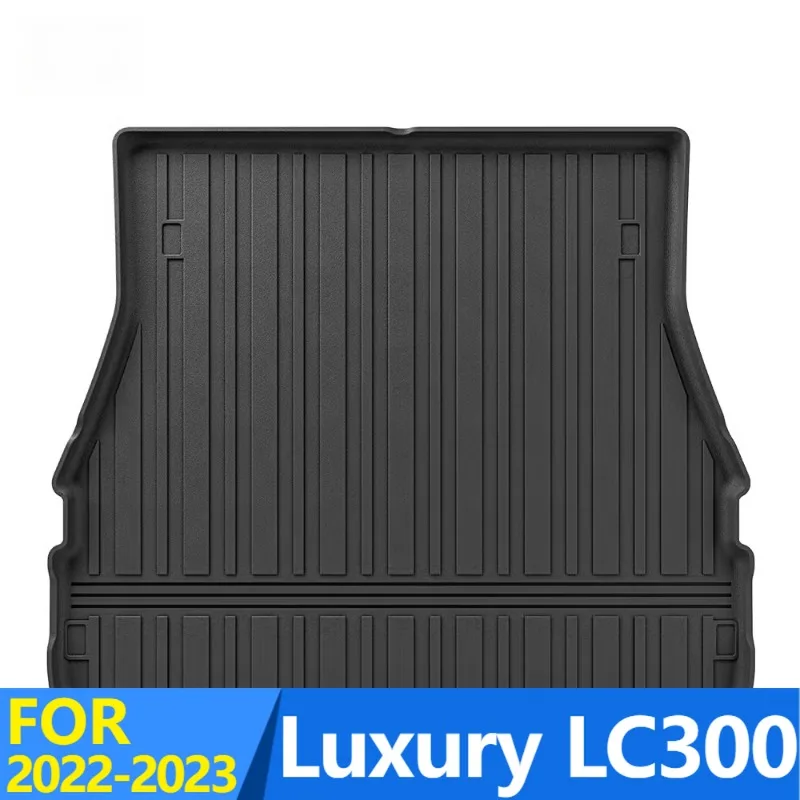 Задний коврик в багажник для Luxury LC300 2022-2023, коврики из ТПЭ, всепогодные водонепроницаемые автомобильные коврики, легко чистящиеся аксессуары