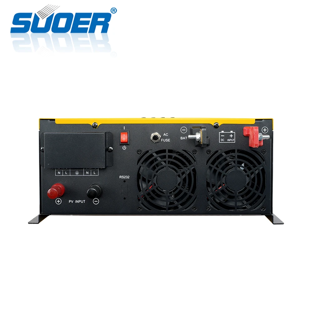 عاكس شمسي هجين عالي الجودة 2.4KW 3KVA خارج الشبكة من قبل الشركات المصنعة لنظام الطاقة الشمسية مع وحدة تحكم MPPT AC 60HZ