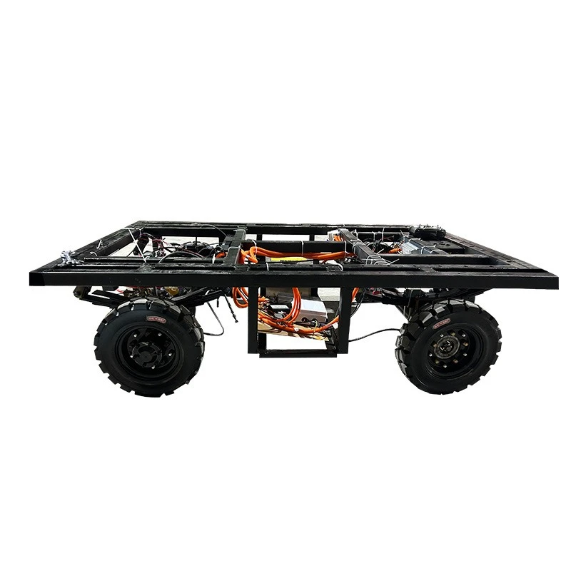 

Electric four-wheeler, steering by wire, hydraulic brake handle remote control