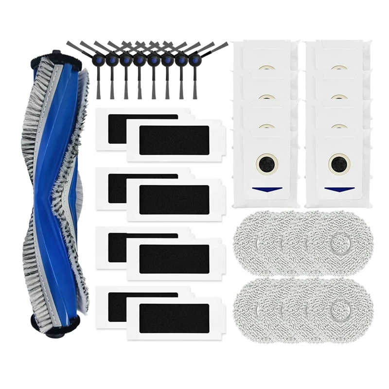 

For Yeedi M12 Pro+ Robot Vacuum Replacement Main Roller Side Brush HEPA Filter Mop Pads Dust Bags Spare Parts