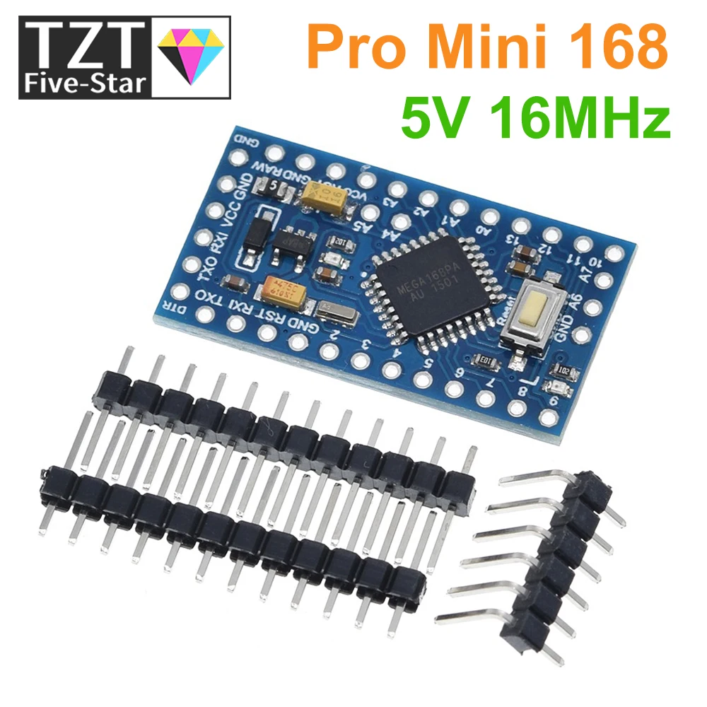 Pro Mini 168 Mini 5V/16M ATMEGA168 ATMEGA168P-AU 5V/16MHz For Arduino