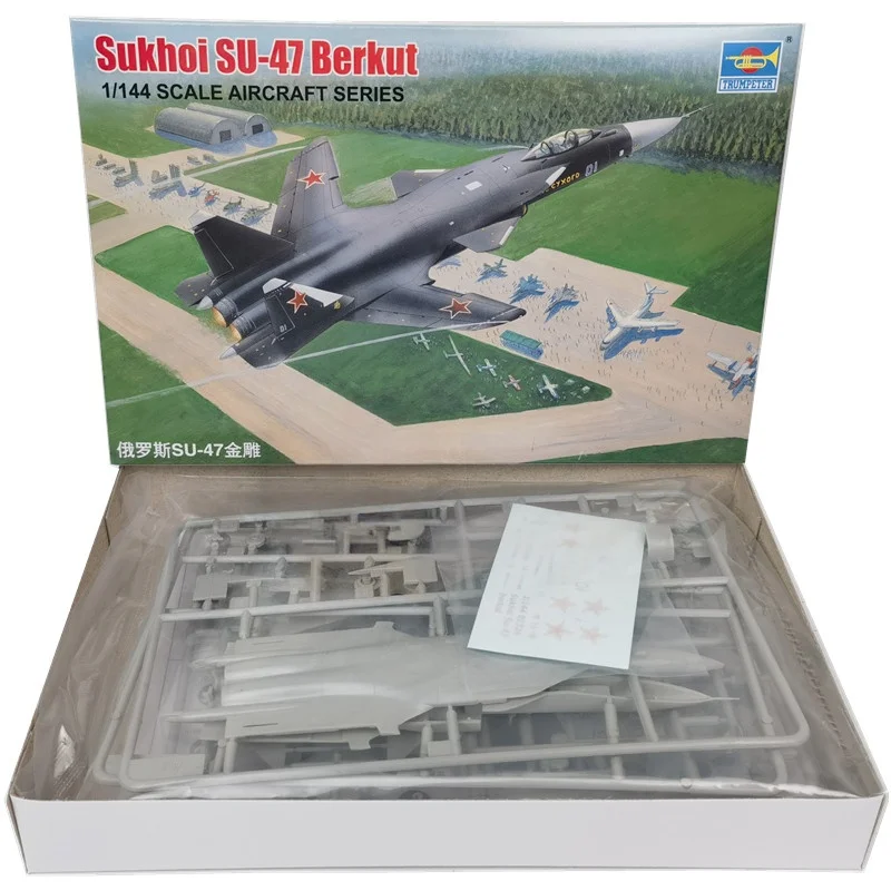 

TRUMPETER 1/144 SU-47 Fighter Plastic Assembly Puzzle Model